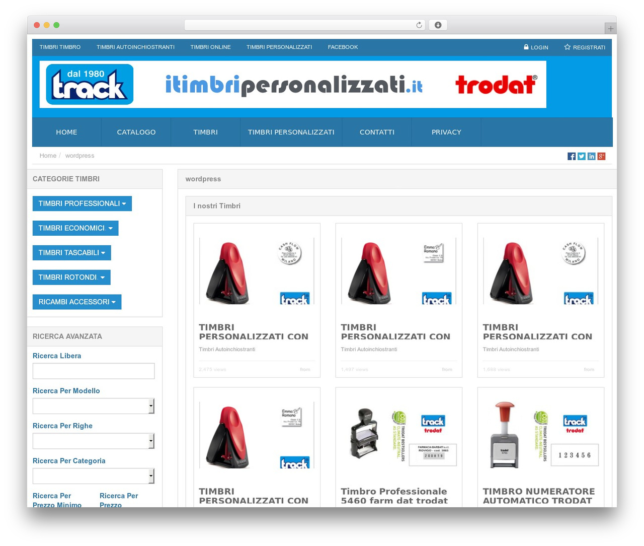 Responsive Comparison Theme WordPress theme - itimbripersonalizzati.it