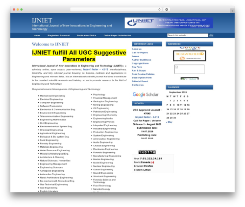 Revolution Code Blue theme WordPress - ijniet.org