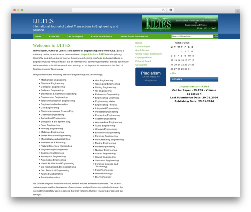 Revolution Code Blue WP theme - ijltes.com