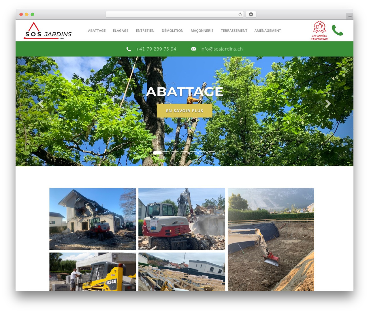 SA WordPress theme - sosjardins.ch