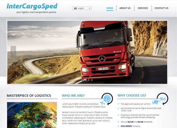 Theme WordPress Inter Cargo Sped