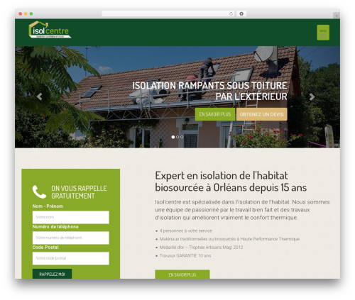 Theme WordPress Isolcentre - isol-centre.fr