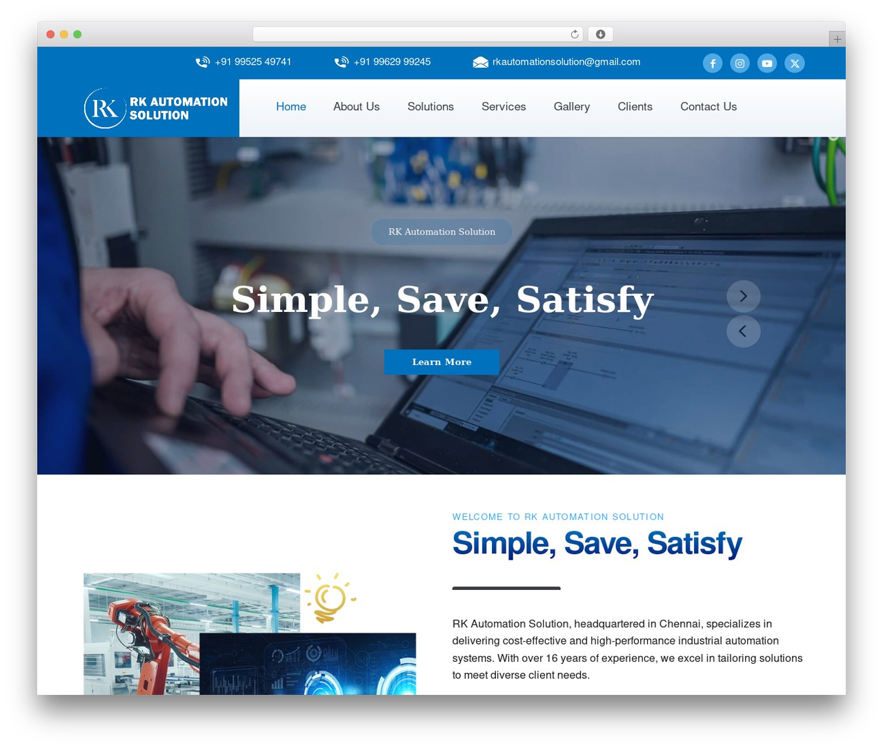 Theme WordPress KlickNet - rkautomationsolution.com