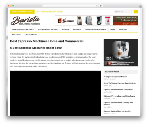 Theme WordPress YT Evolution - baristatrainingonline.com