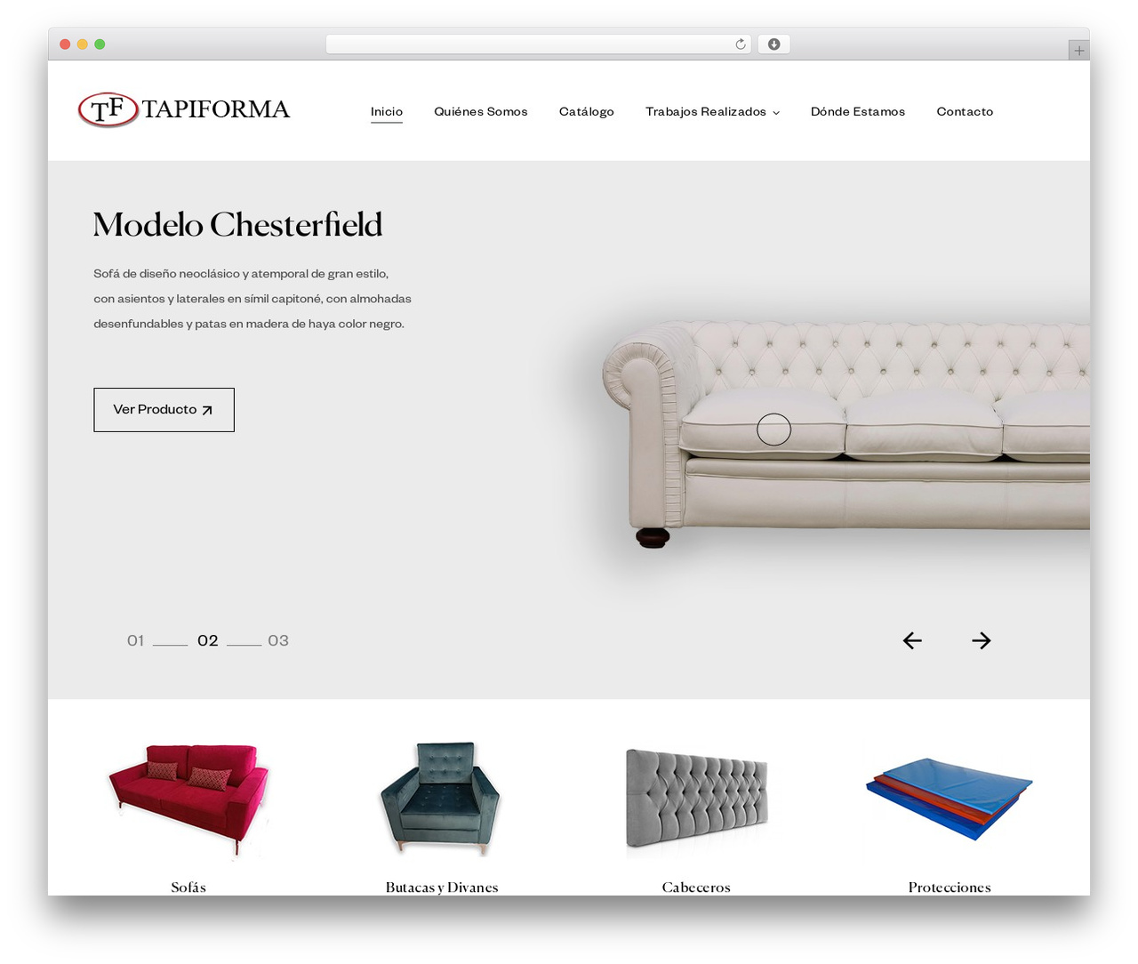 Umimo theme WordPress - tapiforma.es