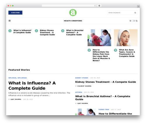 Verta WordPress theme - aptmedic.com