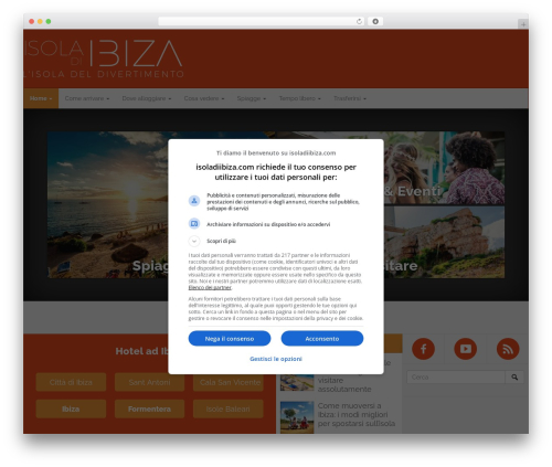 Wordpress Bootstrap WP theme - isoladiibiza.com