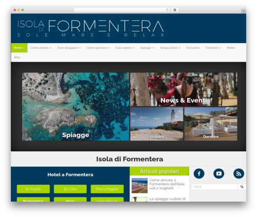 Wordpress Bootstrap WP theme - isoladiformentera.com