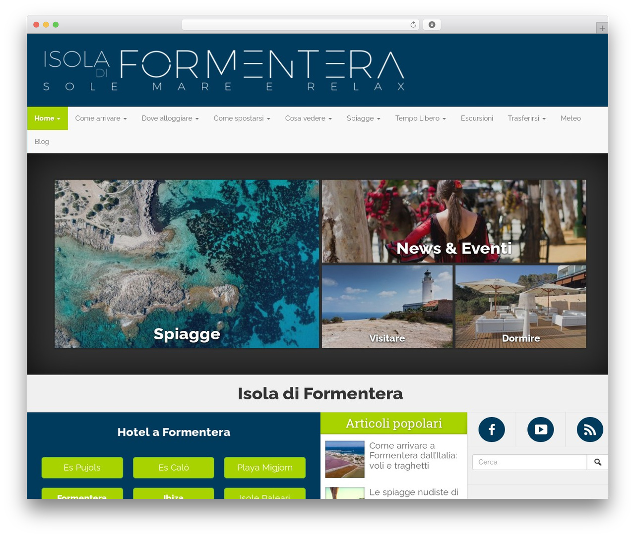 Wordpress Bootstrap WP theme - isoladiformentera.com