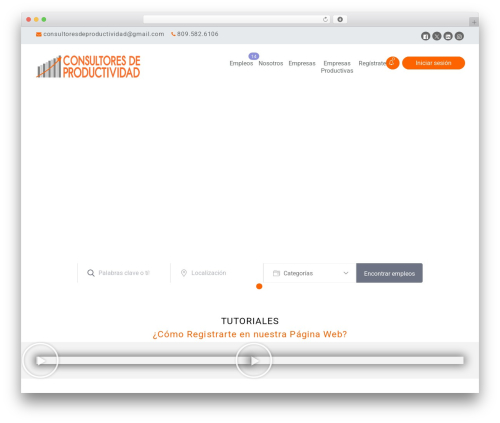 WordPress theme Careerfy - consultoresdeproductividad.com