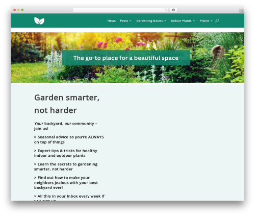 WordPress theme Divi - www.backyardpests.com
