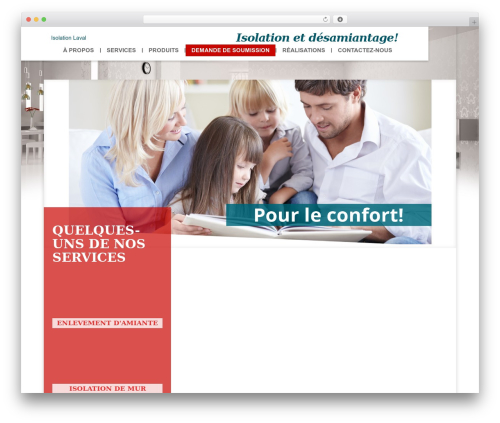 WordPress theme template - isolationlaval.ca