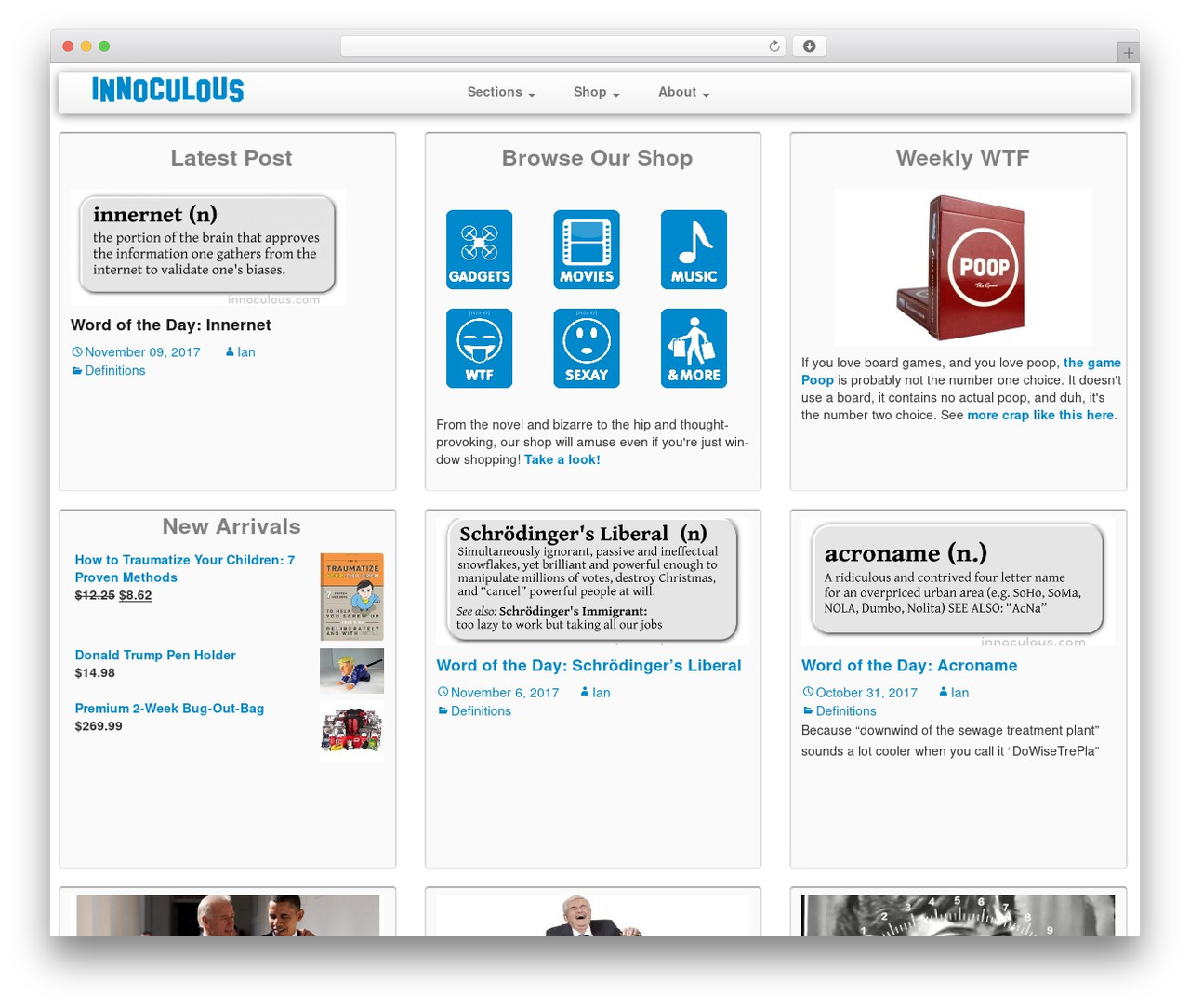 WordPress theme WP StrapGrid Lite - innoculous.com