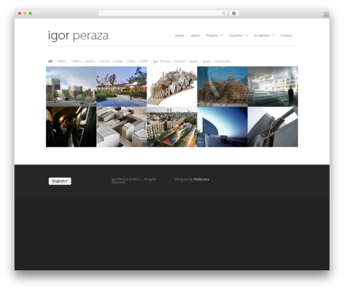WordPress website theme Aware - igorperaza.es