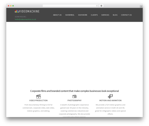 Deviox WordPress theme - videomachine.co.uk