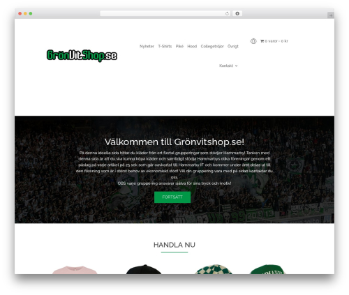 Divi WordPress ecommerce theme - gronvitshop.nu