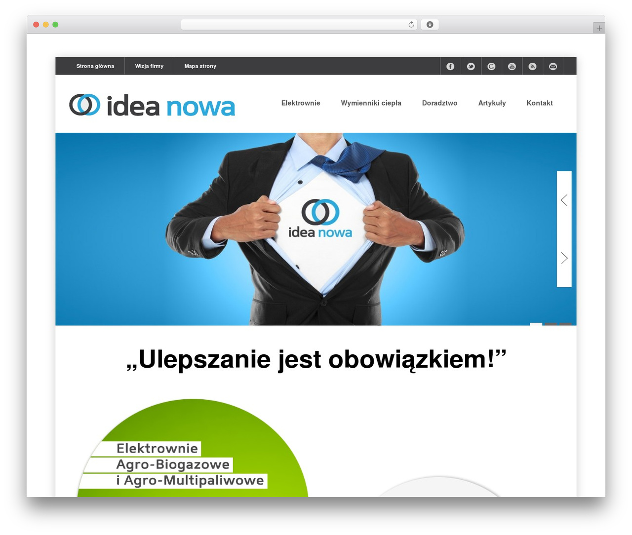 Energetic WordPress theme - ideanowa.com