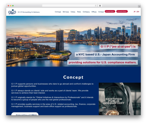 GIIP theme WordPress - giip-global.com