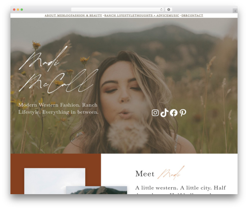 Kadence WordPress theme - madimccall.com