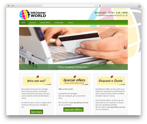 Responsive full width featured area Child Theme WordPress theme design - inkandtonerworld.co.uk
