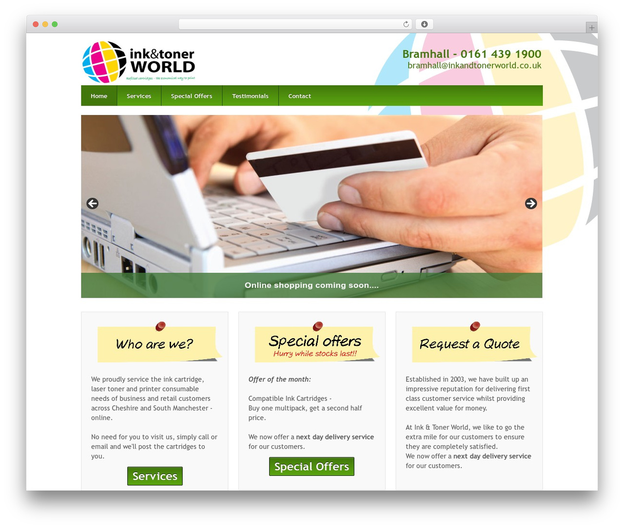 Responsive full width featured area Child Theme WordPress theme design - inkandtonerworld.co.uk