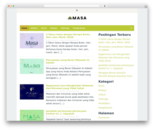 Superfast WordPress theme - www.masa.biz.id