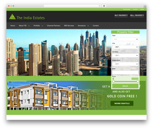 Theme WordPress Realocation - indiaestates.co.in