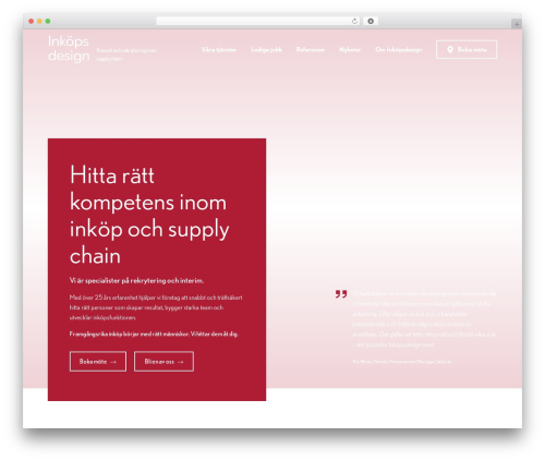 The Sceleton theme theme WordPress - inkopsdesign.se