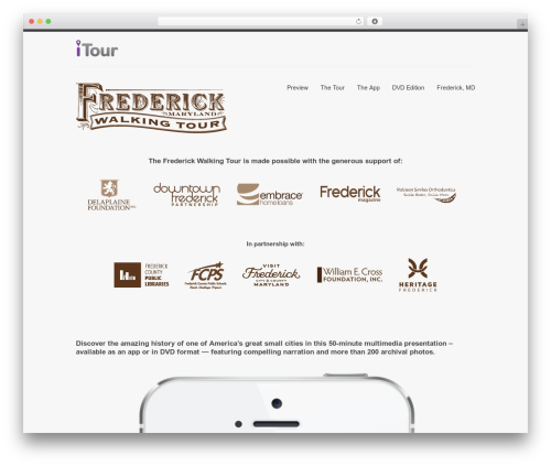 WordPress theme SmartStart WP - Responsive HTML5 Theme - itourfrederick.com