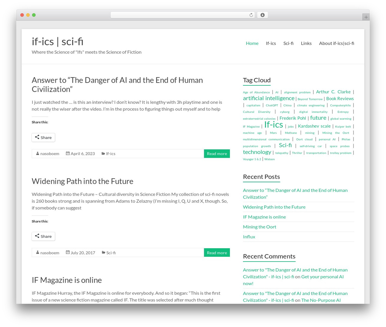 WordPress theme Spacious - ificsscifi.com WordPress theme Spacious - ificsscifi.com