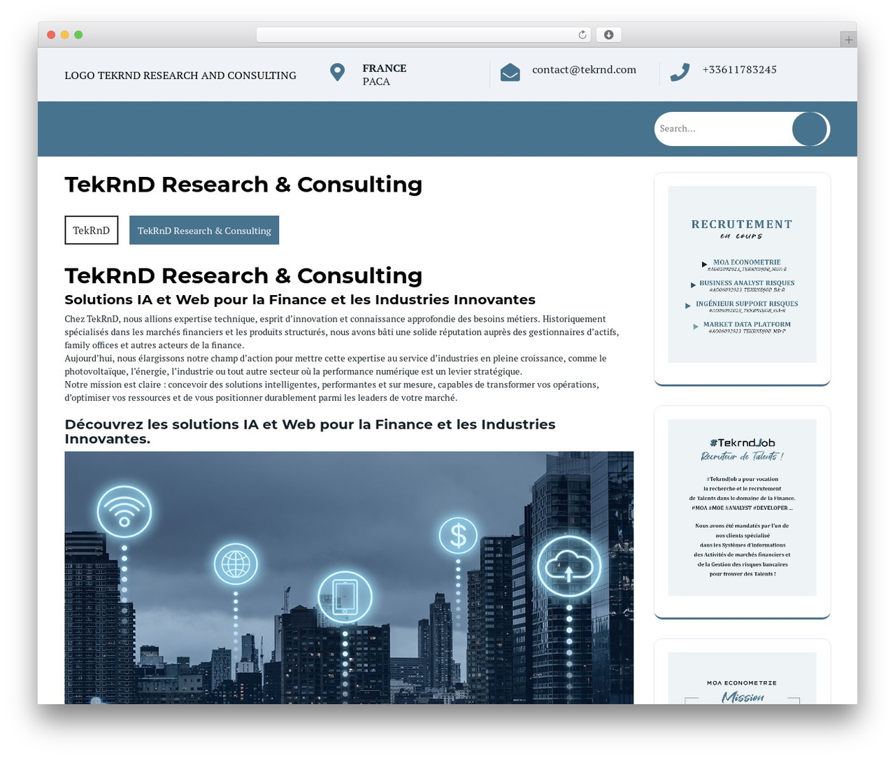 WordPress theme Web Developer - tekrnd.com
