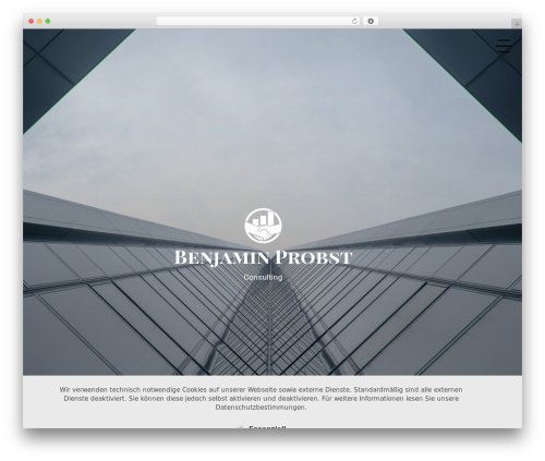 WordPress website theme Basic - consulting-probst.com