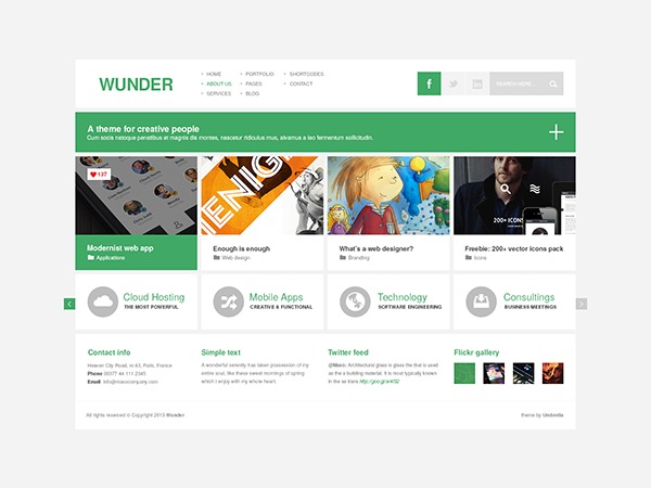 Wunder Child WordPress theme Wunder Child WordPress theme
