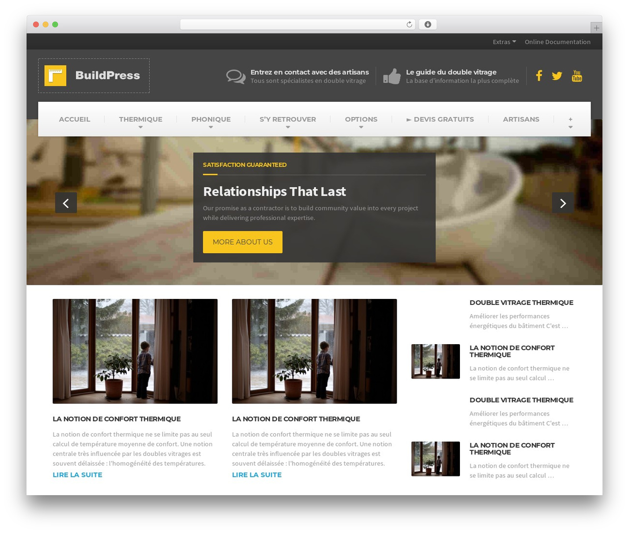BuildPress WP Theme WordPress theme - double-vitrage.net