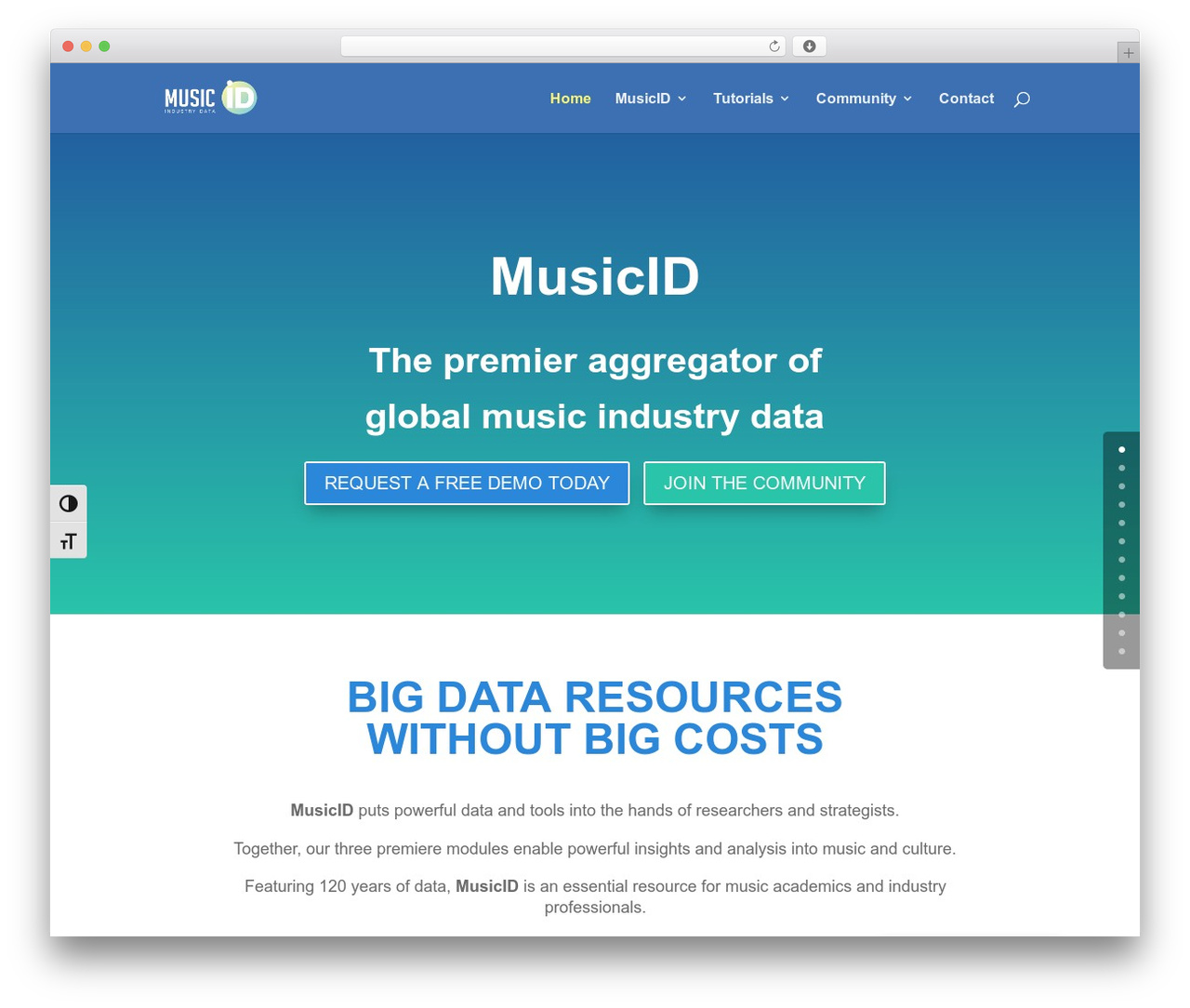Divi WordPress theme - musicidhub.com