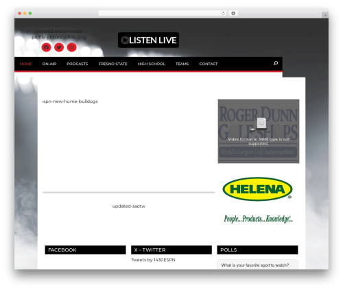 Wpb audio stream manager WordPress plugin - 1430espnfresno.com