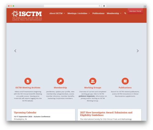 ISCTM theme WordPress - isctm.org
