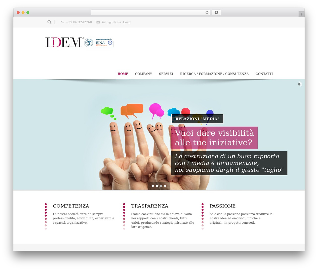 Maxima theme WordPress - idemsrl.org