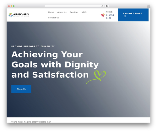 Ncare WordPress theme - annacharis.com