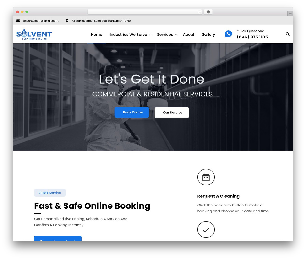 Setech WordPress theme design - solventclean.com