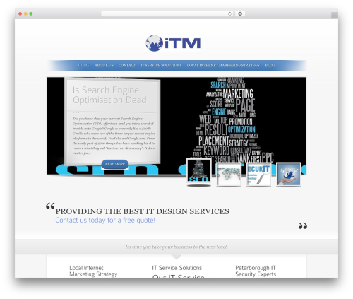 SimplePress WordPress theme design - itotalmarketing.co.uk