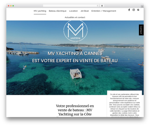 WordPress theme Com'On TEMPLATE - bateau-electrique-06.fr