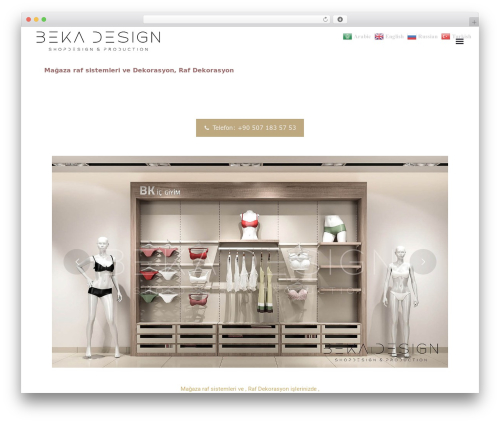 WordPress theme Interior Design - bekaraf.com