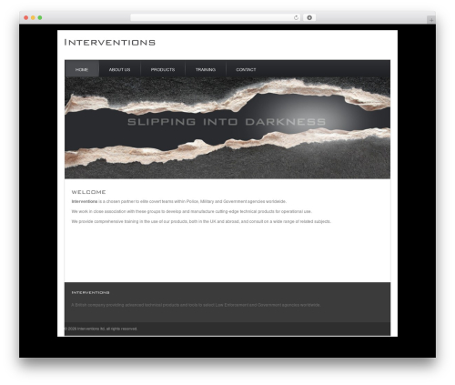 WordPress theme The Bootstrap - interventionsltd.com