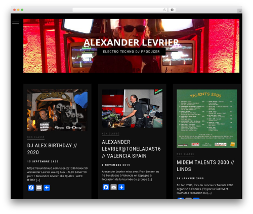 WP theme Minimal Dark - alexanderlevrier.com