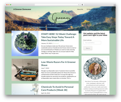 Adaptable Notes theme WordPress - agreenerdemeanor.com