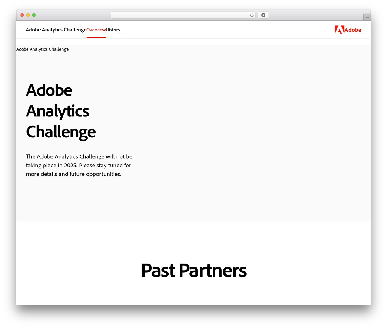 Adobe Analytics Challenge WordPress theme - adobeanalyticschallenge.com
