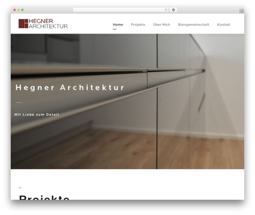 Arki WordPress theme - hegner-architektur.ch