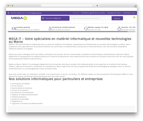 Templatemela core WordPress plugin - www.megait.ma