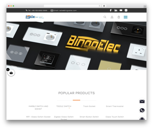 Binge WordPress theme - www.bingoelec.com
